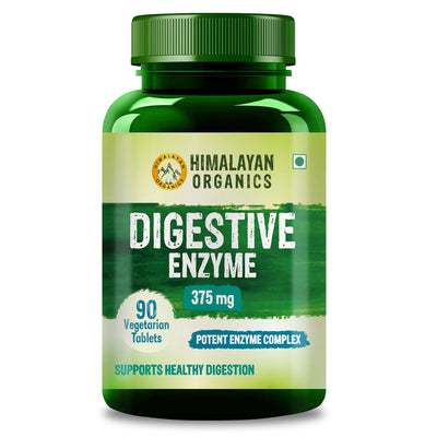Himalayan Organics Digestive Enzyme for Healthy Digestion- 90 Veg Tablets