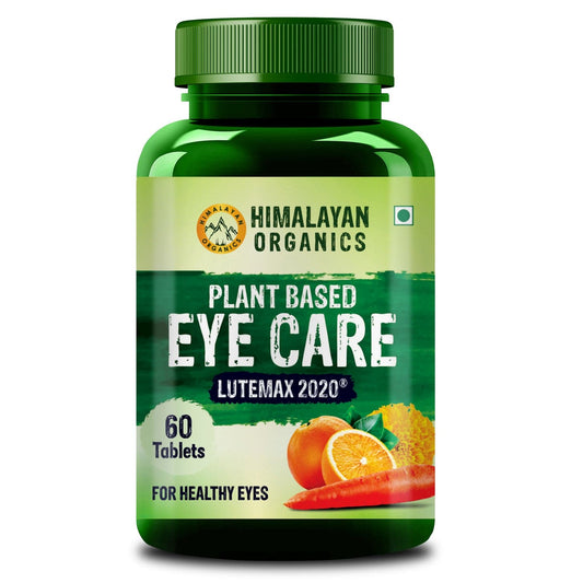 Himalayan Organics Eye Care Supplement (Lutemax 2020, Orange Extract, Carrot Extract) - 60 Tablets