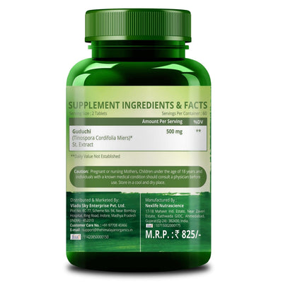 Himalayan Organics Giloy Extract | Immunity Booster | 120 Tablets