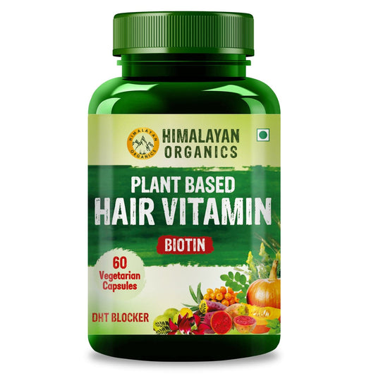 Himalayan Organics Plant based Hair Vitamin - 60 Veg Capsules