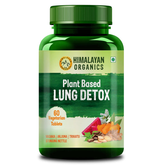 Himalayan Organics Lung Detox Arjuna & Vasaka Leaf 60 Tablets