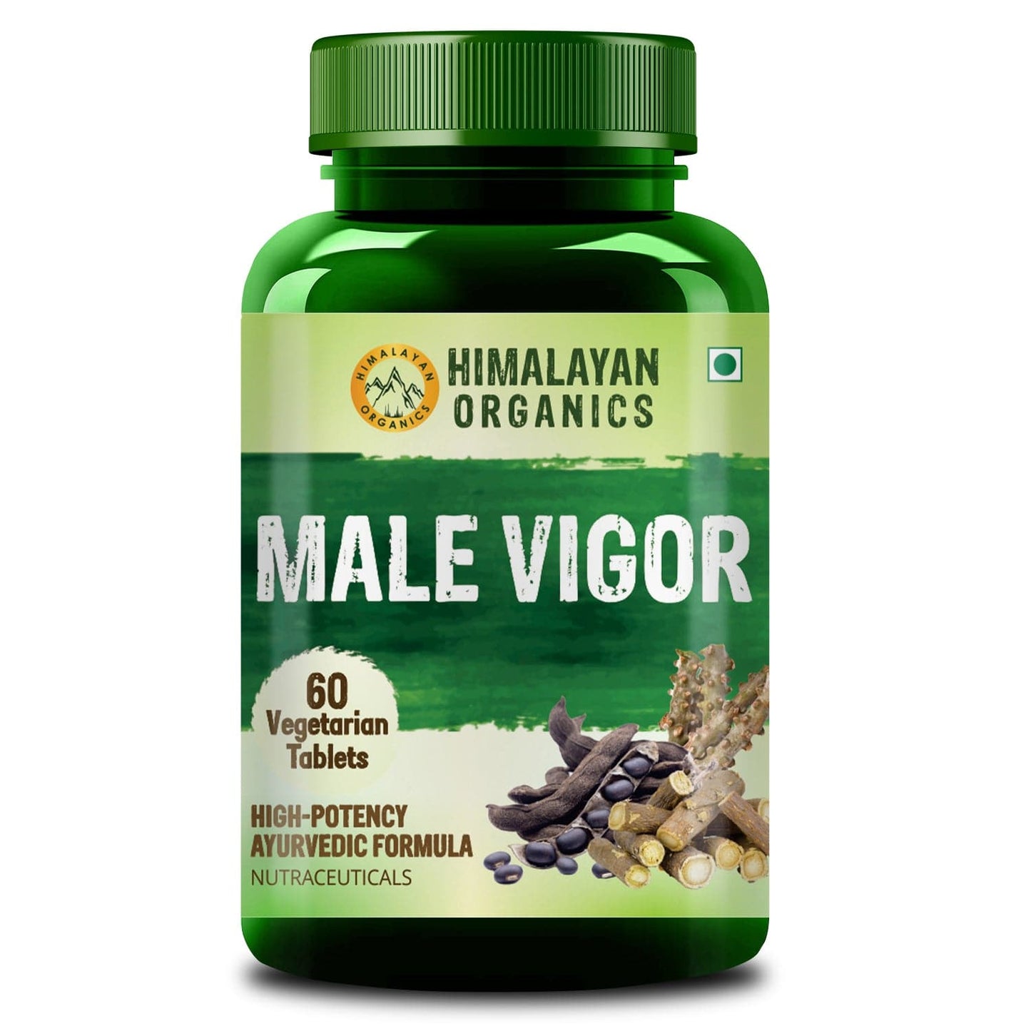 Himalayan Organics Male Vigor Supplement | 60 Veg Tablets