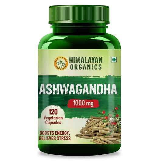 Himalayan Organics Ashwagandha 1000mg/Serve  - 120 Capsules