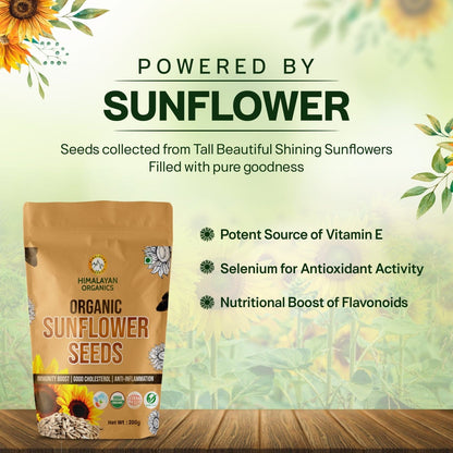 Himalayan Organics Certified Organic Sunflower Seeds 200g