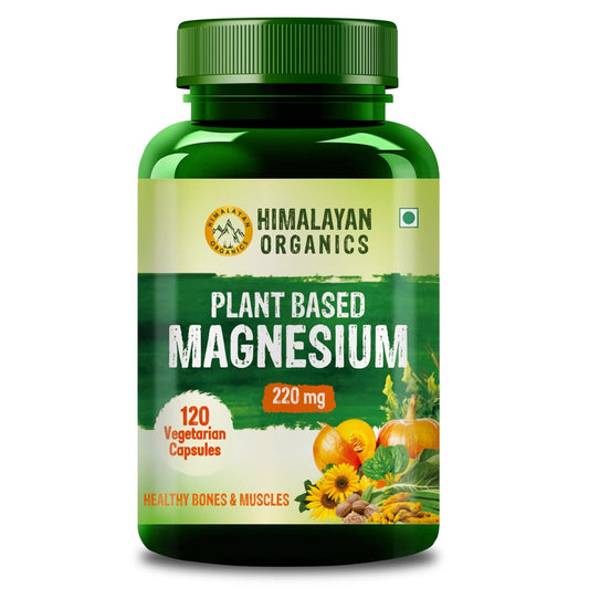 Himalayan Organics Plant Based Magnesium 220mg - 120 Veg Capsules