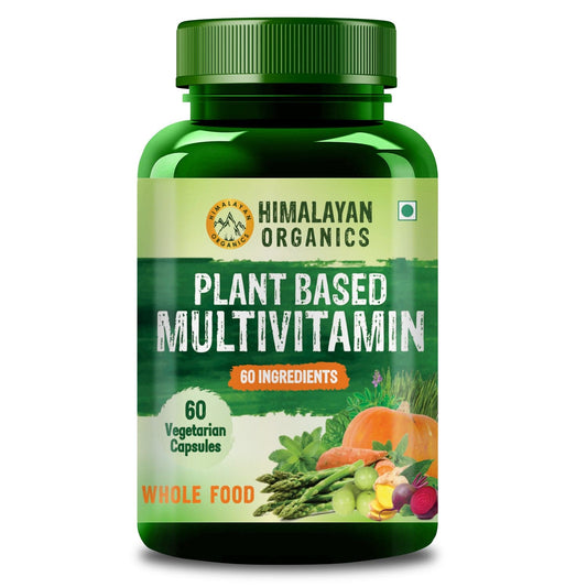 Himalayan Organics Plant Based Multivitamin (60+ Ingredients)  – 60 Veg Capsules