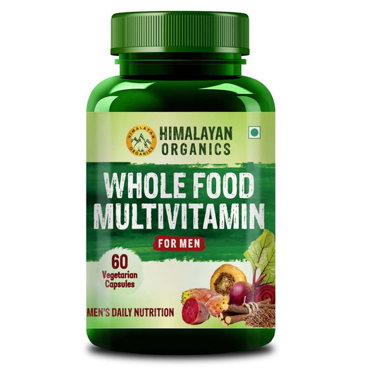Himalayan Organics Whole Food Multivitamin for Men | 60 Veg Capsules