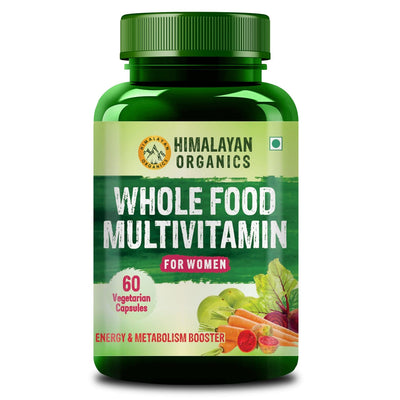 Himalayan Organics Whole Food Multivitamin for Women || 60 Veg Capsules