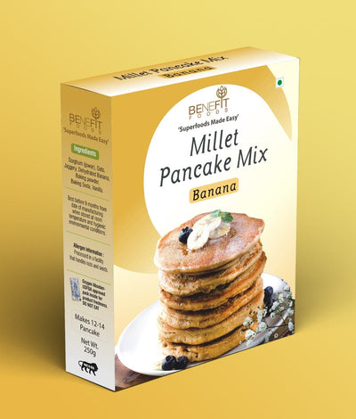 Benefit Foods-Millet Pancake Mix-Banana-250gm
