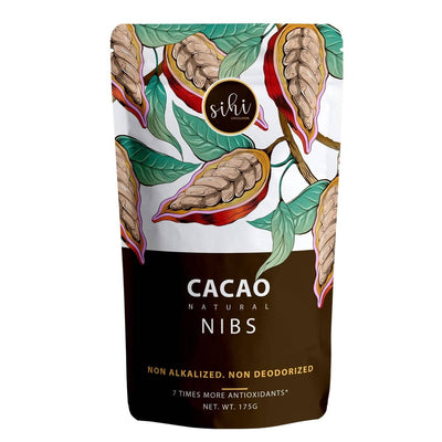 Cacao Nibs for baking and cooking - Pure Cacao / Cocoa - Natural, Nutritionally Dense, Plant Based - Sihi Chocolaterie - 175 g