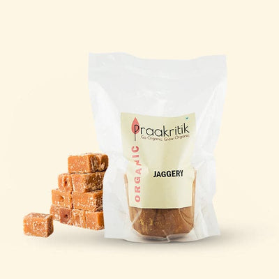 PRAAKRITIK ORGANIC JAGGERY 900G (Pack of 2)