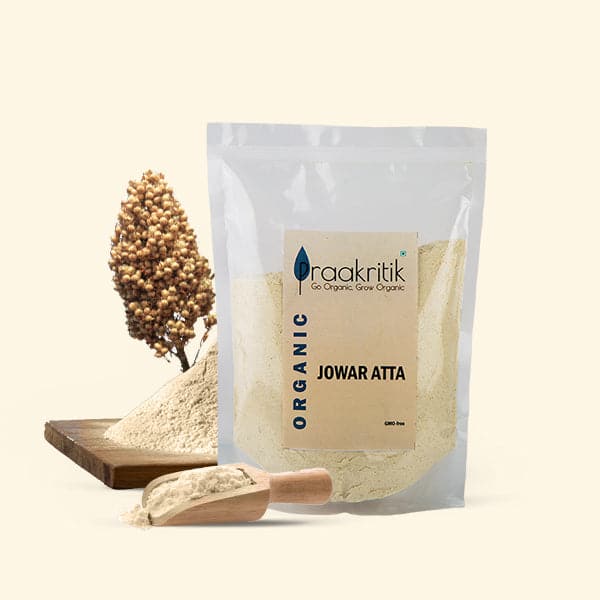 PRAAKRITIK ORGANIC JOWAR ATTA 500G (Pack of 2)