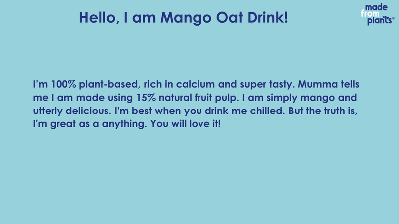 Made From Plants Mango Oat Shake 500mL (Fresh- 4 day shelf life)- Bengaluru Only