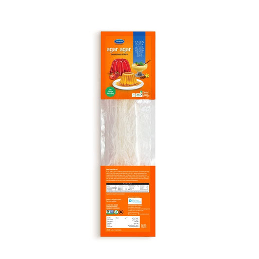 Meron Agar-Agar Food Grade Strips BOPP Packs (25 Grams) - plant based Dukan