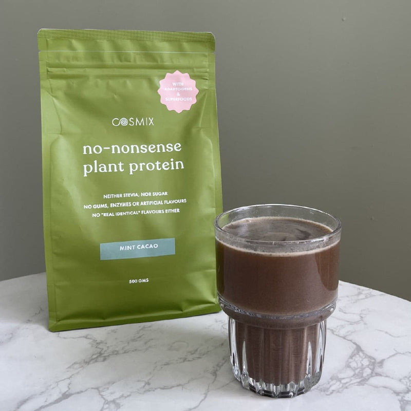 COSMIX - NO-NONSENSE PLANT PROTEIN - MINT CACAO - 500gm