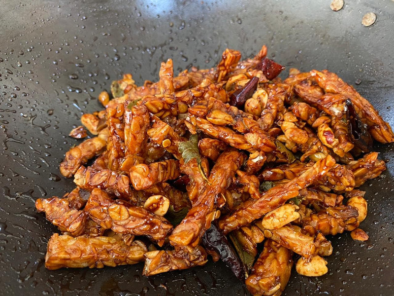 Tempeh Chennai Soybean Hibiscus Tempeh Fresh Original , 200g- Plant Protein