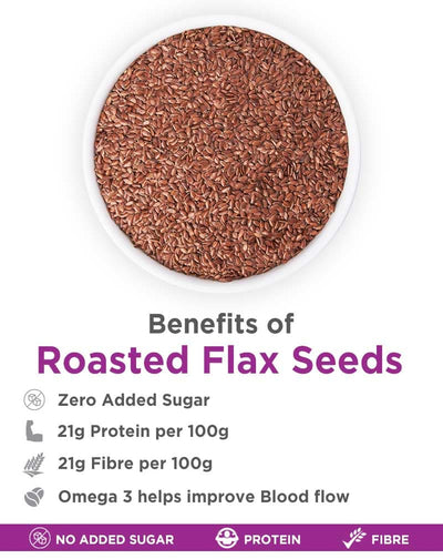 True Elements Roasted Flax Seeds - plant based Dukan