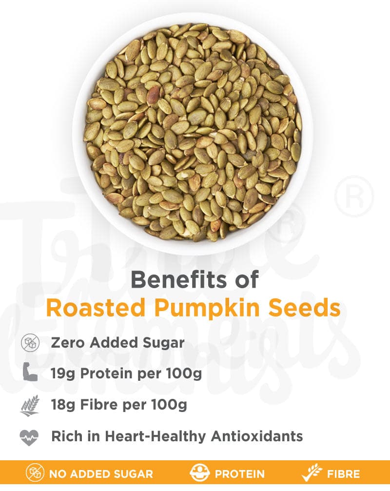 True Elements Roasted Pumpkin Seeds - plant based Dukan