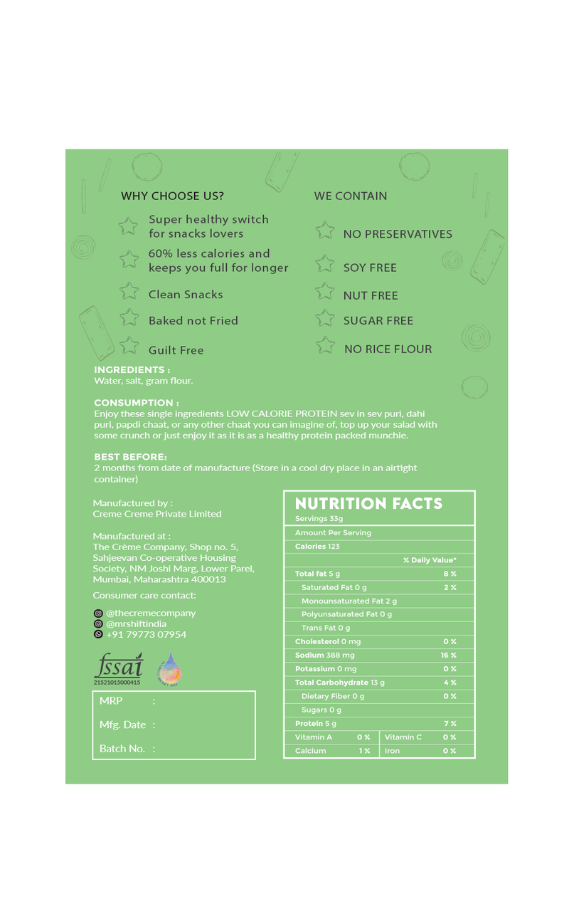 Mr. Shift Baked Protein Sev - 100g