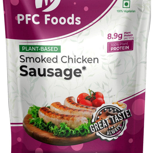 PFC Foods Plant Based Smoked Chicken Sausage, 250g