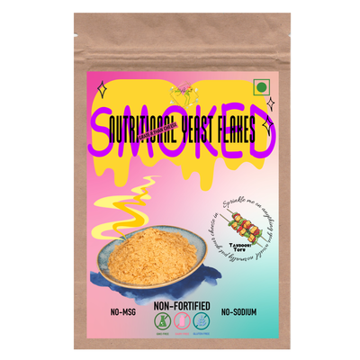 Alla's Posh Flavors™ Smoked Nutritional Yeast Flakes | Non Fortified Nooch  (100 Grams)