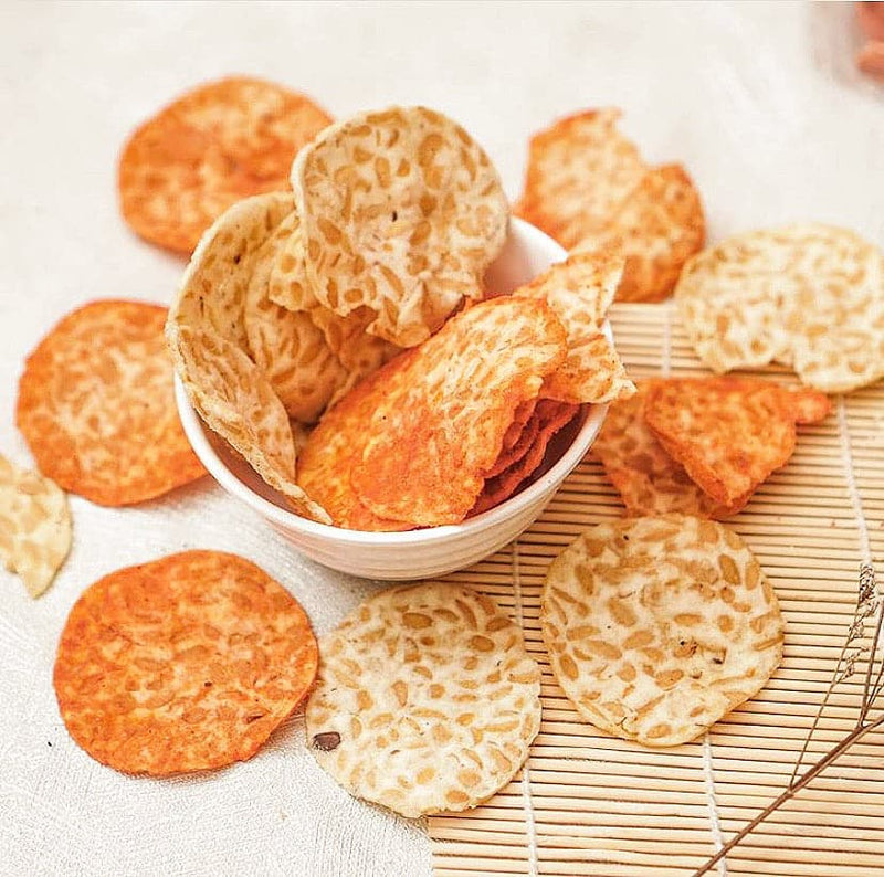 Tempeh Chennai|Tempeh Chips Soybean( SPANISH TOMATO FLAVOUR) 120g