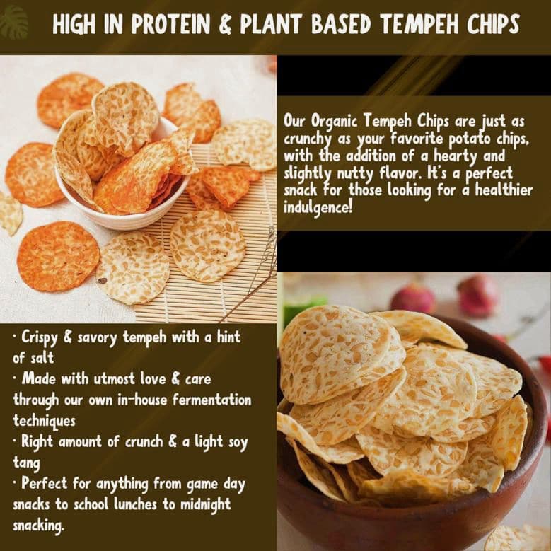 Tempeh Chips Soybean( ROASTED CORN FLAVOUR) 120g