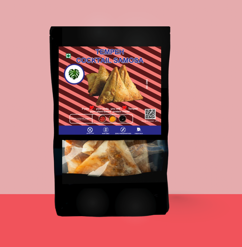 Tempeh Chennai Tempeh Cocktail Samosa 200G