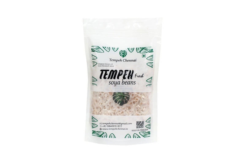 Tempeh Chennai |Tempeh Soybean FLAX SEEDS Tempeh (Soybean) Fresh , 200g