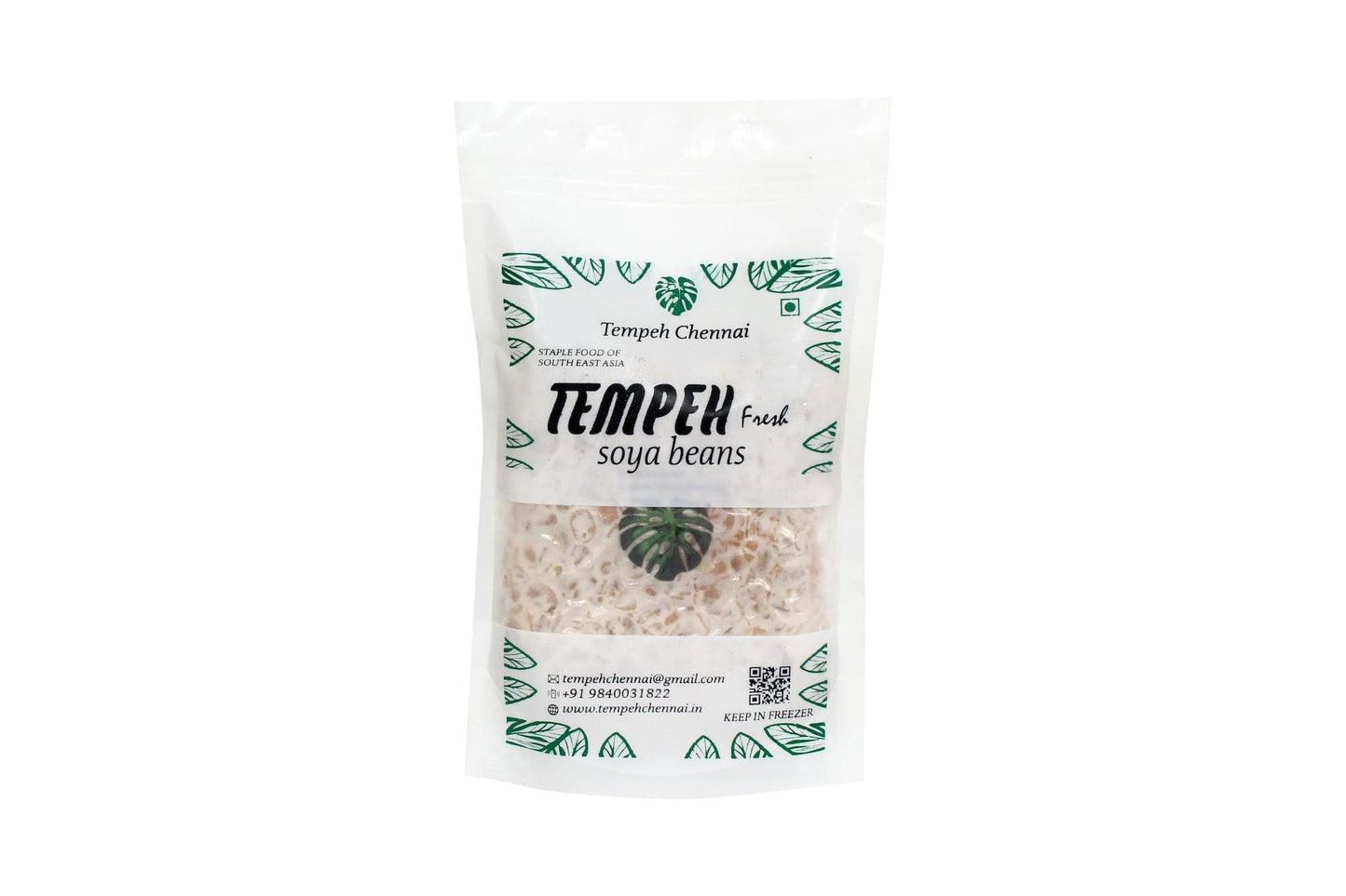 Tempeh Chennai |Tempeh  In Black Sesame Seeds (Soybean) Fresh , 200g