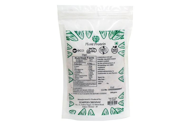 Tempeh Chennai Tempeh Original (Soybean) FRESH , 200g