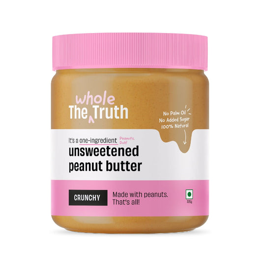 The Whole Truth - Peanut Butter - Unsweetened & Crunchy - 325g