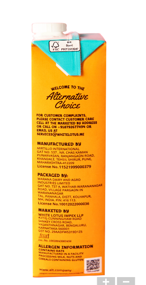 Altco Oat Drink, 1lit - Vegan Dukan