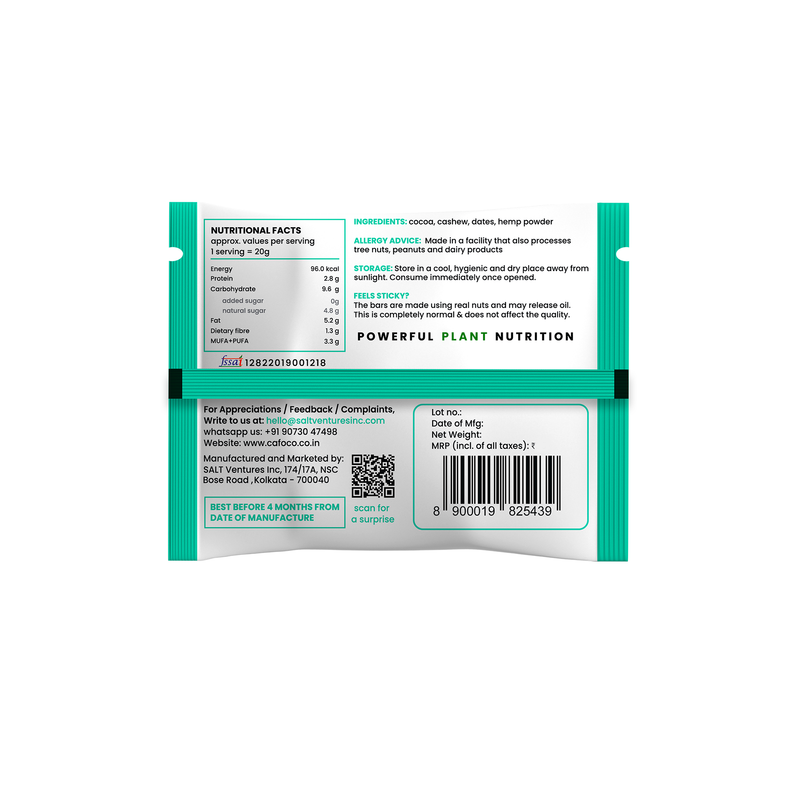 CAFOCO Energy Bites - Candid Cocoa | 20g