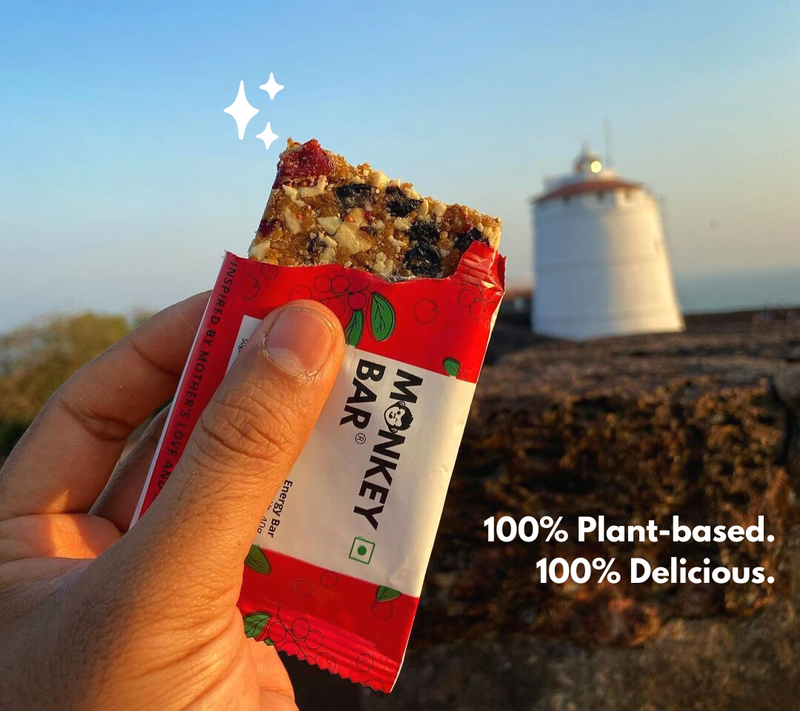 Monkey Bar VERY BERRY Energy Bars Pack of 10 (10X40g)