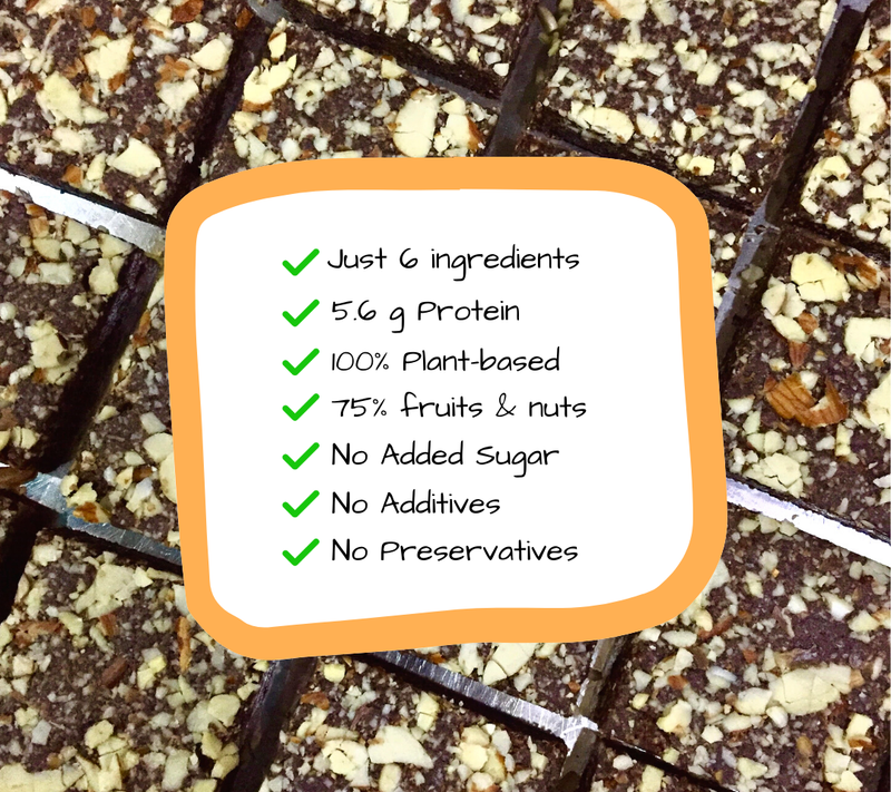 Monkey Bar - ORANGE COCOA Energy Bars - No Added Sugar - Pack of 10 (10X40g)