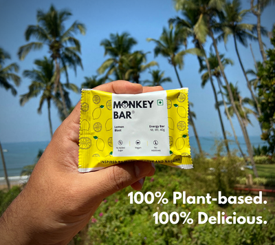 Monkey Bar - Assorted Non-Choco Energy Bars - No Added Sugar - Pack of 10 (10X40g)